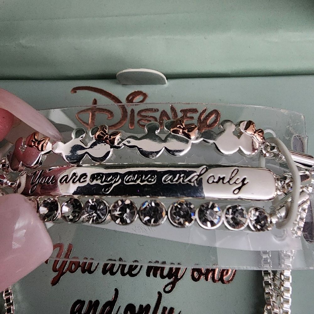 NWT Disney Mickey Silver You are My One and Only Bracelet - Picture 4 of 6